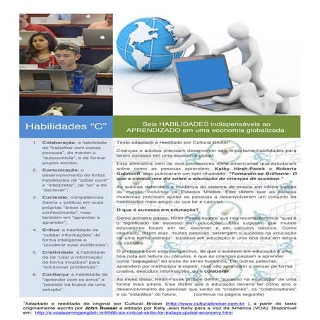 Seis HABILIDADES indispensáveis ao APRENDIZADO em uma economia globalizada