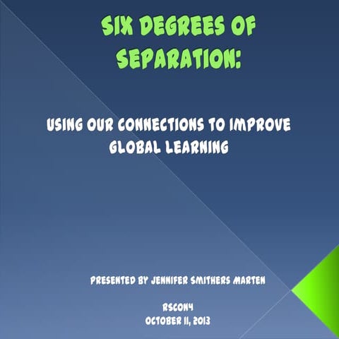 Six degrees of separation