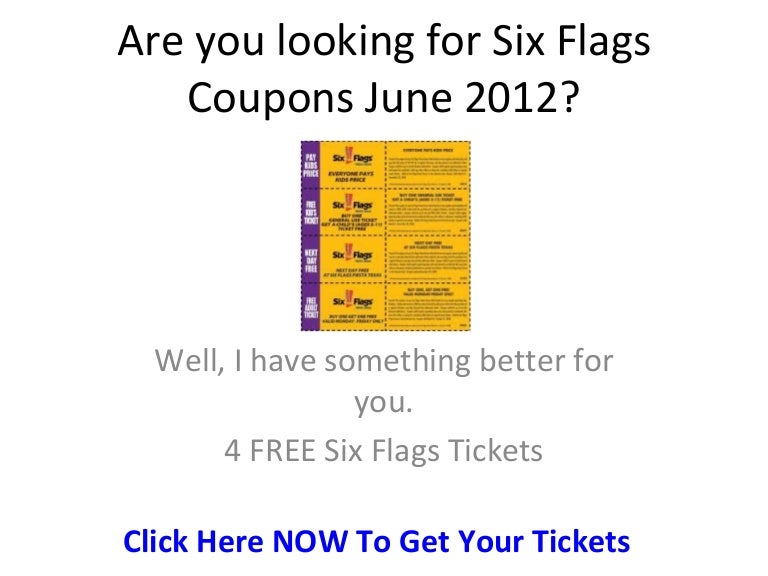 Six Flags Coupons June 2012