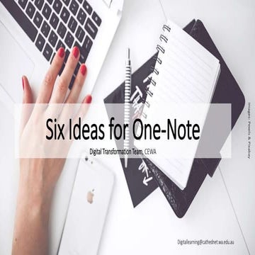 Six ideas for one note an introduction 