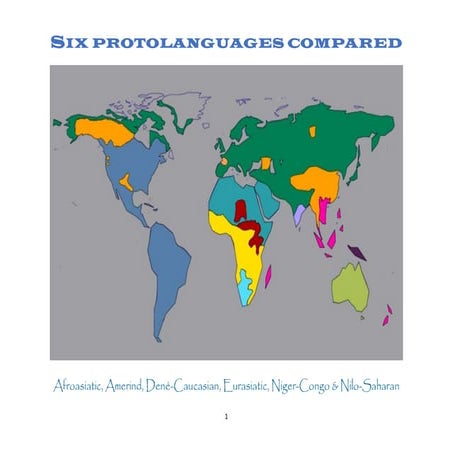 Six macrofamily protolanguages compared