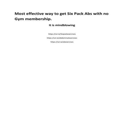Six pack abs | PDF