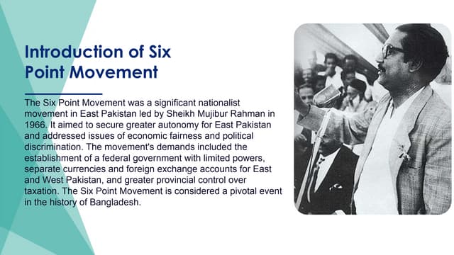 SIX POINTS MOVEMENT IN BANGLADESH IN 1966.pptx