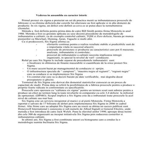 Six sigma | DOC