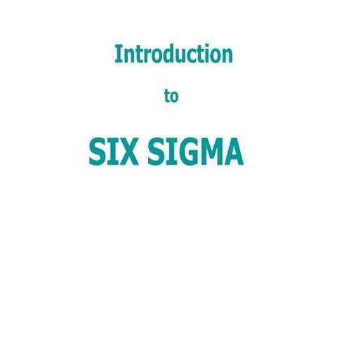 Six sigma