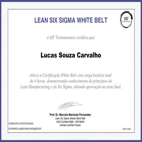LEAN SIX SIGMA WHITE BELT | PDF