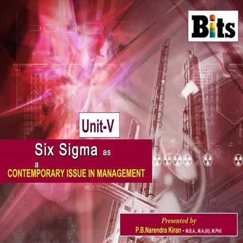 Six sigma   a contemporary issue