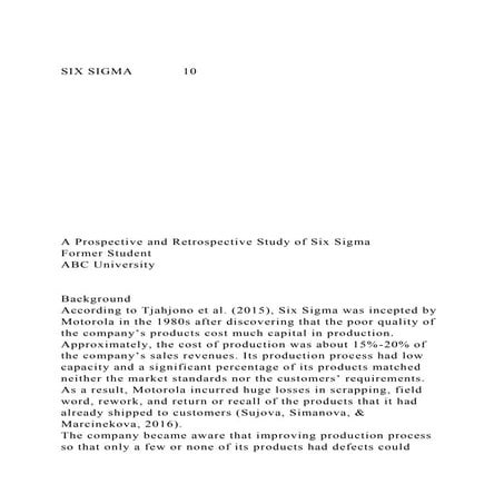Analysis Of College Enrollment System Using Six-Sigma (DMAIC ...