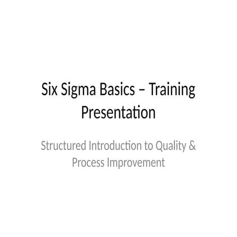 Lean six sigma tools and techniques | PPT