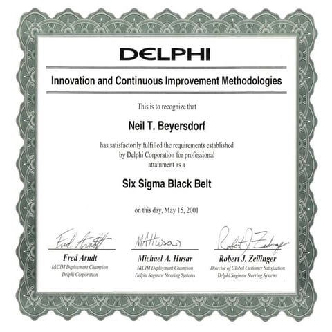 Six Sigma Black Belt Certification