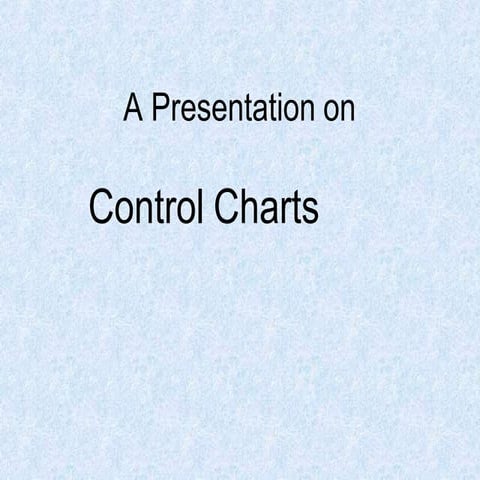 Six sigma control charts