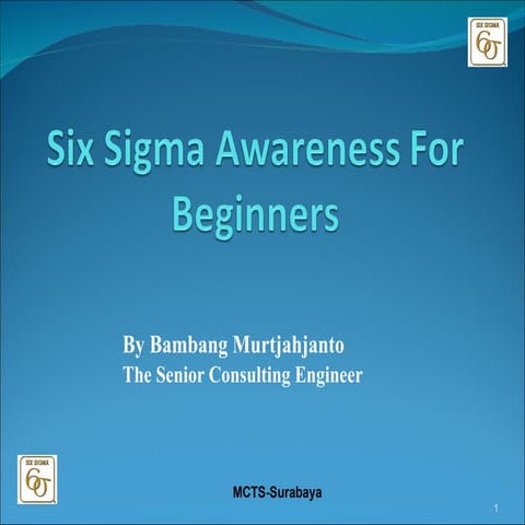 Six sigma for beginner