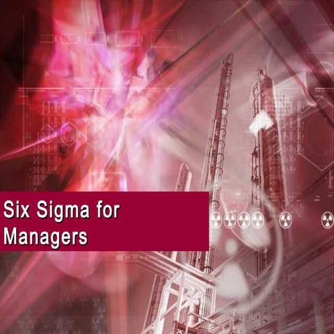 Six sigma for managers