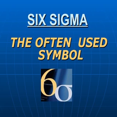 Six sigma