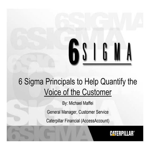 Six Sigma Presentation
