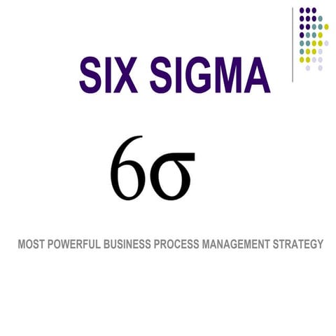 Six sigma - learn 6 sigma steps