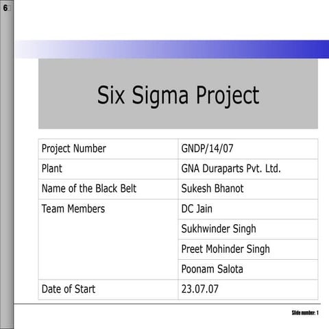 Six sigma Problem solving bull gear carraro.ppt