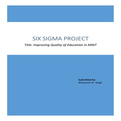 Six sigma project
