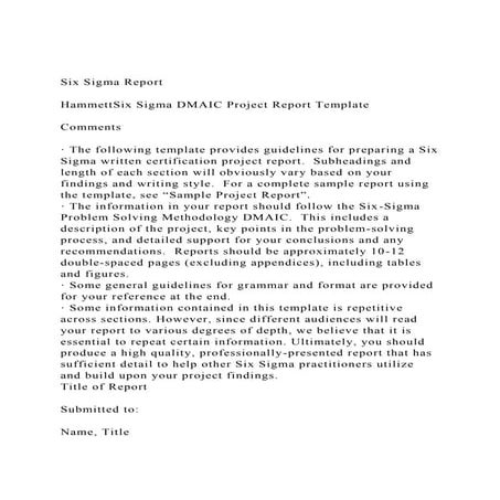 Six Sigma ReportHammettSix Sigma DMAIC Project Report Templa.docx
