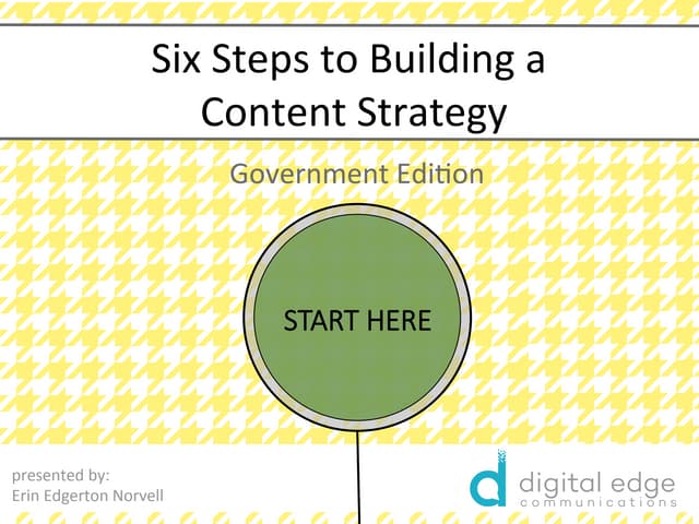 Six Steps for Building a Government...