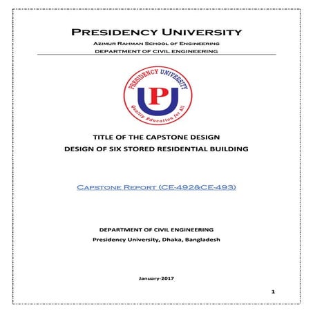 Six storey residential building design