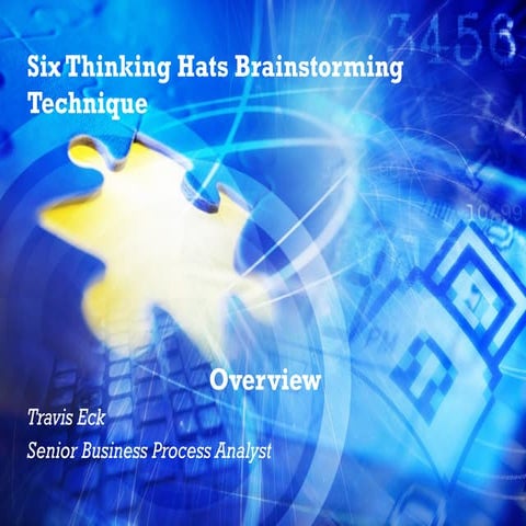 Six thinking hats brainstorming technique training