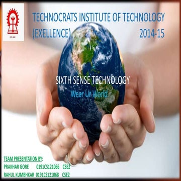 Sixth Sense Technology
