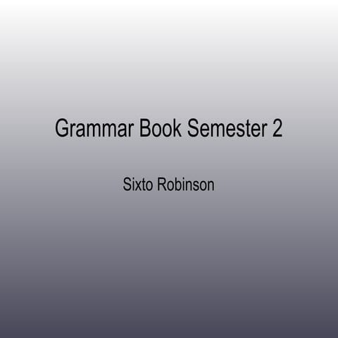 Sixto's grammar book