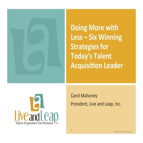 Six Winning Strategies