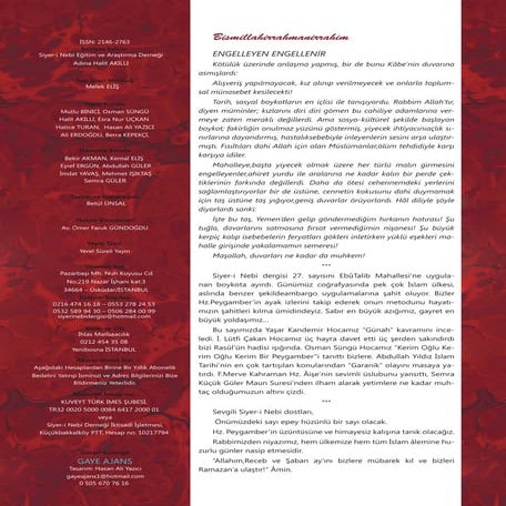 Siyer-i Nebi Dergisi 27. Sayısı