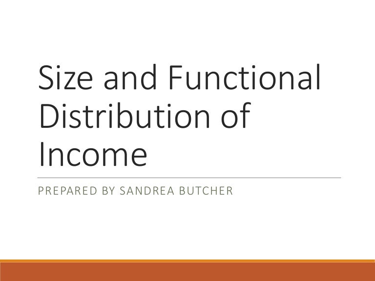 Size and functional distribution of