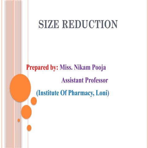size reduction | PPTX