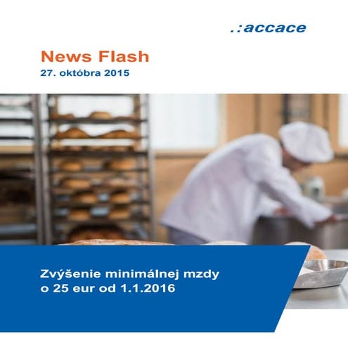 Zvýšenie minimálnej mzdy o 25 eur od 1.1.2016 | News Flash