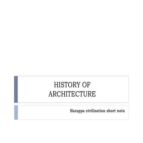 history of architecture short notes