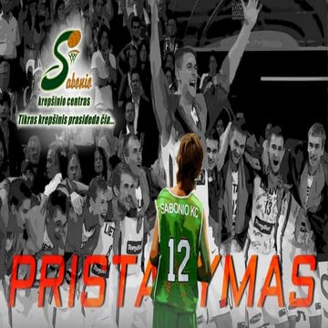 SABONIS BASKETBALL CENTER PRESENTATION 2014/2015