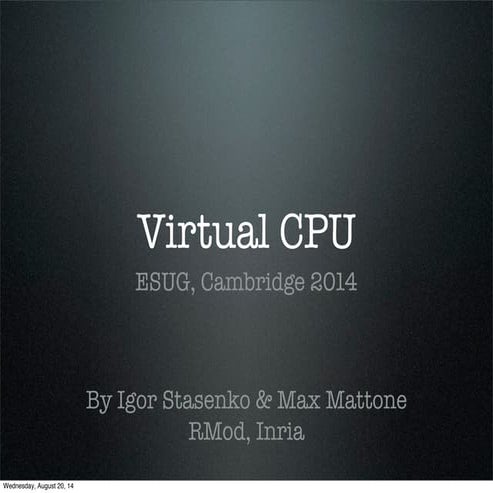 Virtual CPU