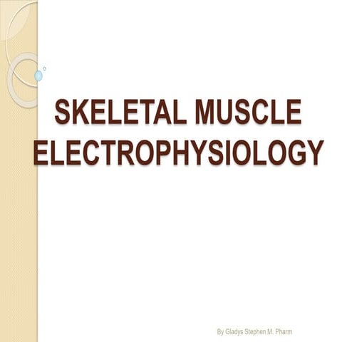 Skeletal muscle electrophysiology