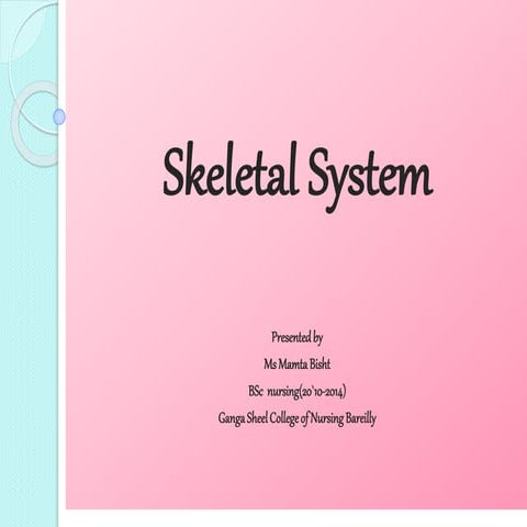Skeletal system. anatomy and physiology of skeletal system. appendicular skel...