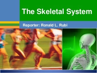 'the skeletal system' on SlideShare