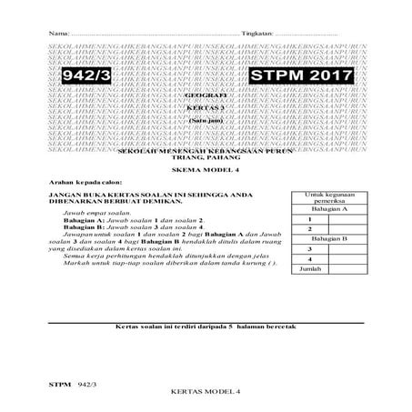 Skema kertas model 4 | DOCX