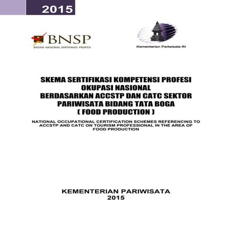 Skema okupasi food production    2015