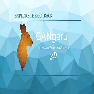 SketchGan - From a 2D sketch to a 3D model