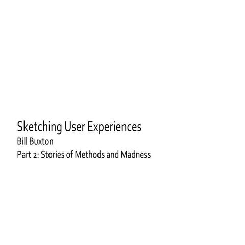Sketching user experiences