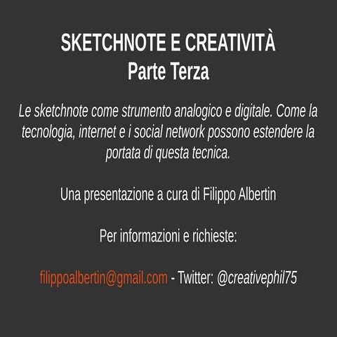 Sketchnote e Creatività III