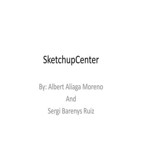 Sketchup center ripo