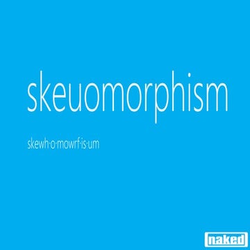 Skeuomorphism | PPTX