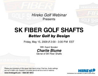 Golf Club Sk Fiber Shaft Preview