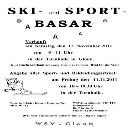 WSV Glonn Skibasar 2011