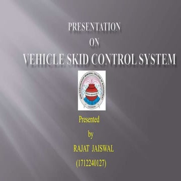 Skid control system powerpoint presentation