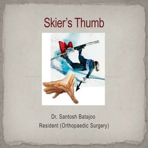 Skier’s thumb